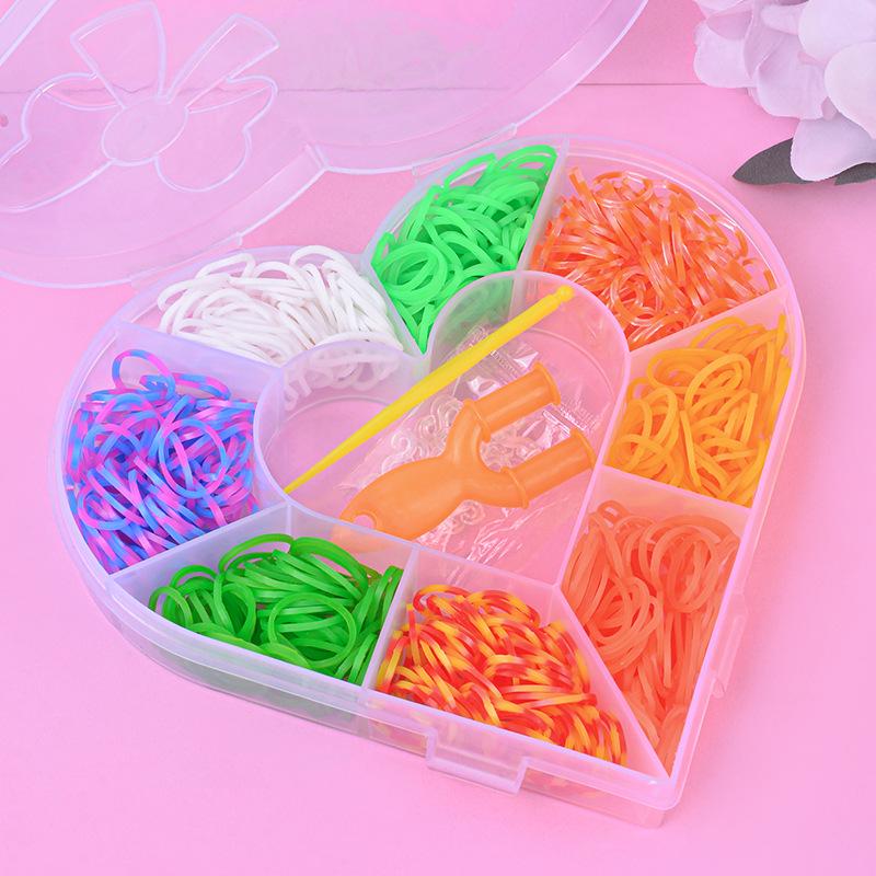 Children s DIY Colorful Rubber Band Weaving Bracelet Kit Educational Toy