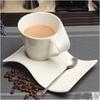 Tazza da caffè in porcellana bianca europea Tazza da caffè in ceramica Tazza da caffè espresso Tazza da colazione Tazza da dessert Tazza da tè Coppia Regalo Accessori per la casa