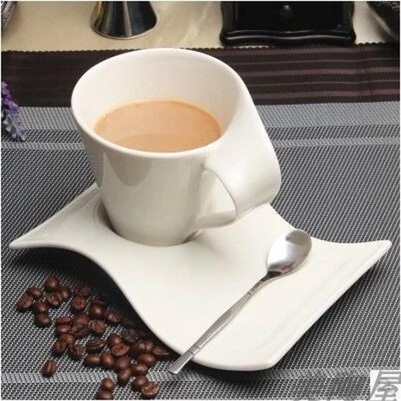 Tazza da caffè in porcellana bianca europea Tazza da caffè in ceramica Tazza da caffè espresso Tazza da colazione Tazza da dessert Tazza da tè Coppia Regalo Accessori per la casa