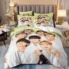 B-bts Men's group Music Duvet Cover Set Comfortable and Warm Bedding Set for Decorating Your Bedroom and Enhancing Home Life
