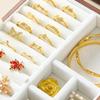 Retro Jewelry Storage Box Desktop Jewellery Organizer Case Watches Bracelet Display Cases Necklace Ornament Displays Boxes