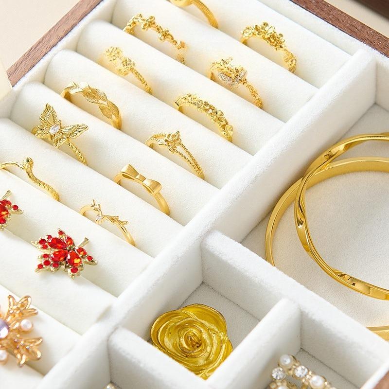 Retro Jewelry Storage Box Desktop Jewellery Organizer Case Watches Bracelet Display Cases Necklace Ornament Displays Boxes