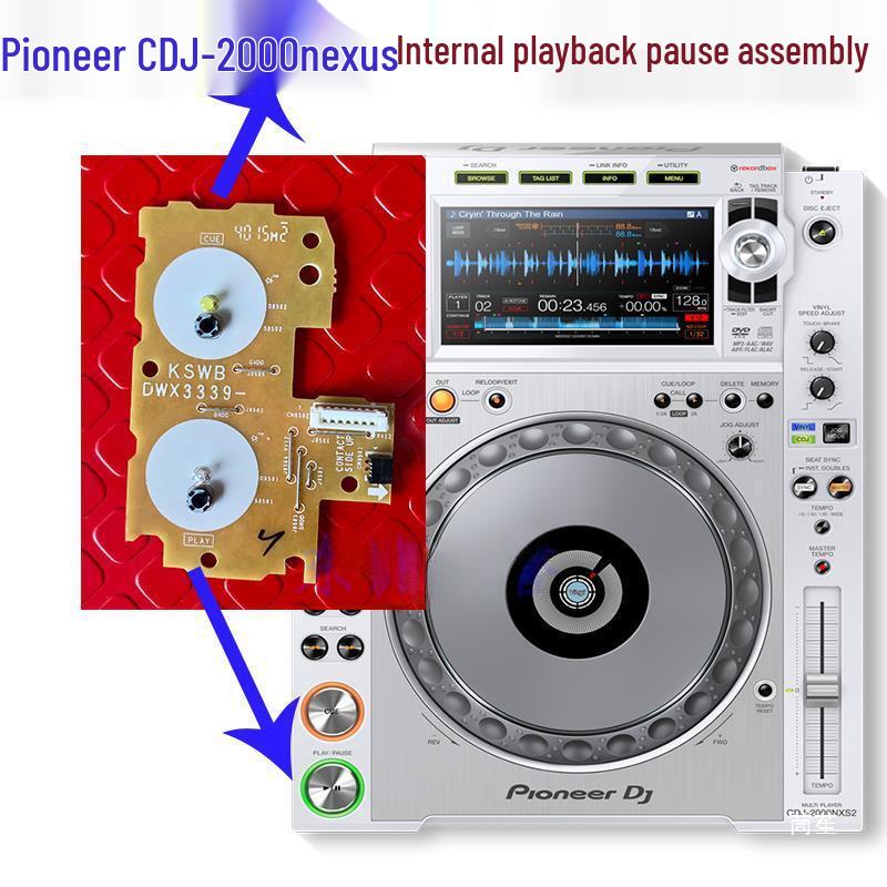 Compatible Play/Pause, Play, Cue Assembly for CDJ-2000NEXUS DJ Player D3339