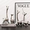 Elegant Electroplated Ceramic Deer Ornament