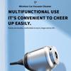 Nový 95000Pa bezdrátový vysavač do auta Ruční automatický vysavač pro domácnost a auto Silný sací mini vysavač Domácí spotřebič pro dvojí použití