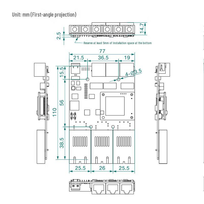 Maiwei Intrinsically Safe Industrial Gigabit Network Switch