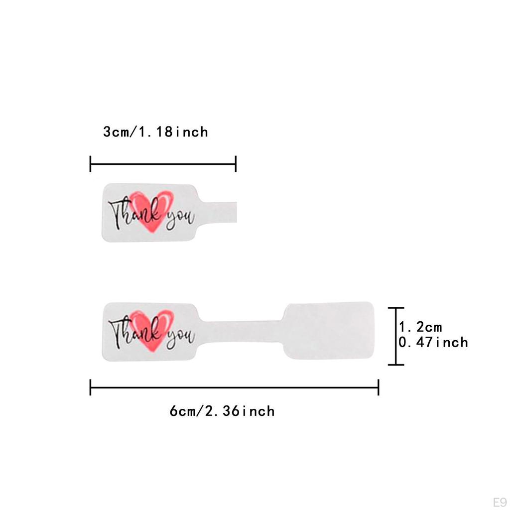 1 Roll 500 Pieces Jewelry Price Tags Stickers Self Sticky Accessories Blank Label for Necklace