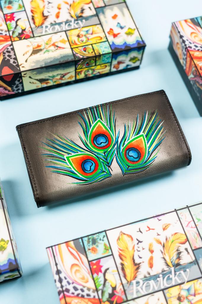 Women's leather wallet R-N22-ART-22-7125