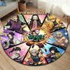 Demon Slayer Round Area Rug Carpet Rug For Living Room Bedroom Sofa Playroom Decor Nonslip Floor Mat