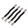 4pcs Elastic Crisscross Bed Mattress Sheet Straps Double Head Clips Gripper Holder Fasteners
