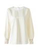 Spring New Chinese Long Sleeve Shirt with Embroidered Cuffs & Jacquard Base Layer