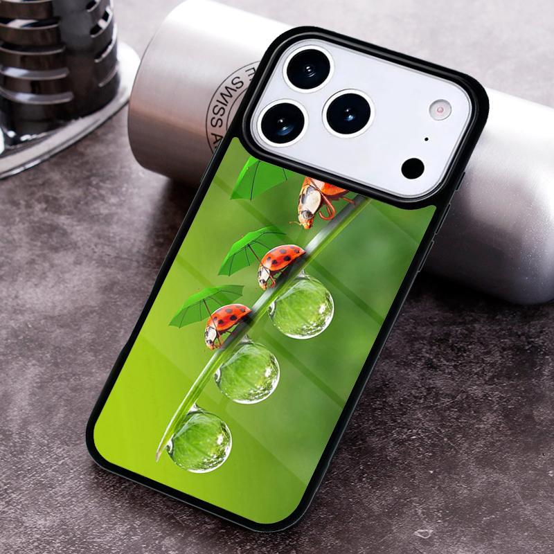 Lady Bugs Phone Case for iPhone 17 16 15 Pro Max Air 14 13 12 11 Plus Shockproof Capa Cover
