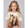 Children Clothing Girls Enchanting 3d Fairy Print Short Sleeve T Shirt Tops Comfortable Crew Neck Casual Tees Kids Girl Clothes