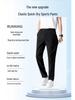 Men's Quick-Dry Ice Silk Elastic Waist Casual Pants - Straight Leg, Loose Fit