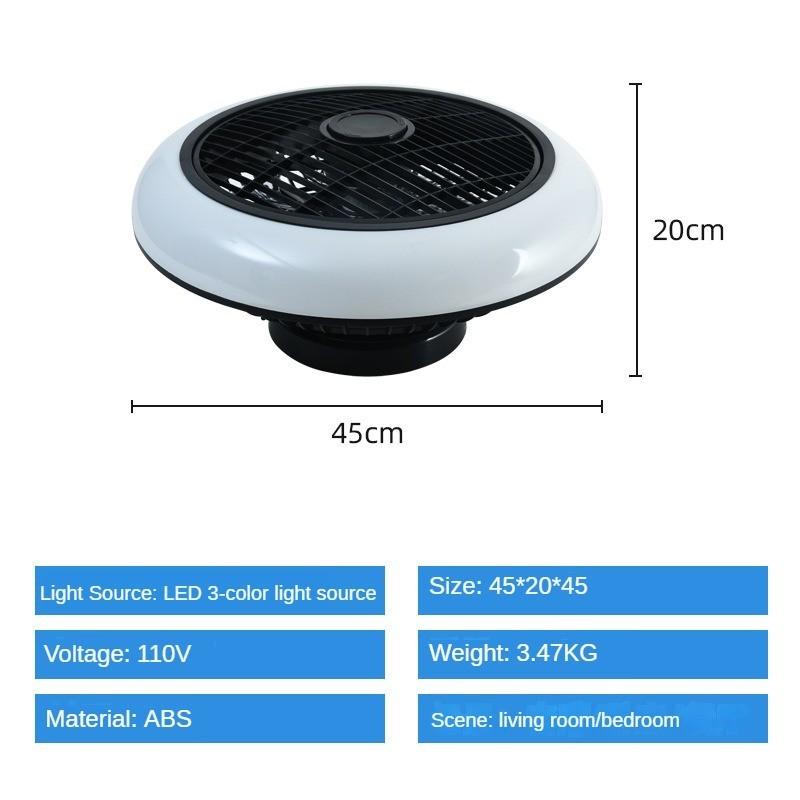 

Современный минималистский и креативный вентилятор для гостиной, бесшумный потолочный вентилятор, лампа, встроенный электрический вентилятор для дома, 45*20 см Remote Control