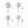 1Set Measuring Cups And Spoons Set White Plastic Kitchen Tools For Baking Cooking Mixing With Accurate Markings