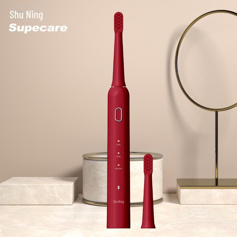 Shuning Sonic Vibration Electric Toothbrush - Timed Charging, Whitening, Soft Bristles, Adult Gift