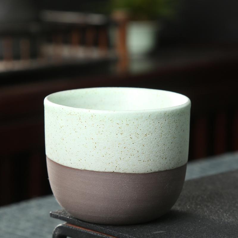 120ML Matte Creative Retro Rough Pottery Teacups Ceramic Coffee Mug Handmade Wine Cups Chinese Kung Fu Tea Cup Home Drinkware