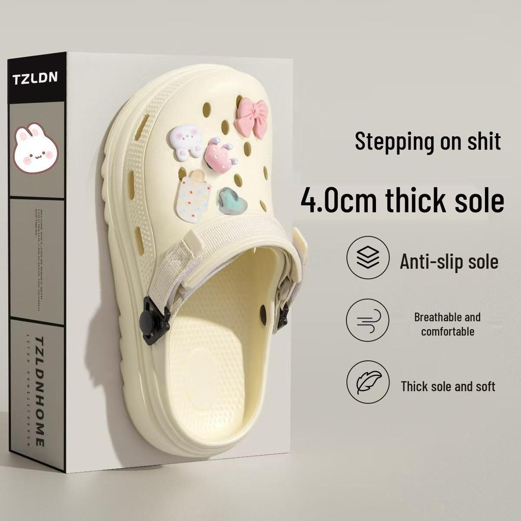 Women's Thick-Soled Non-Slip Summer Sandals: Breathable, Outdoor-Ready, Comfortable Slippers