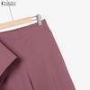 ZANZEA Women Short Sleeve Blouse and Wide Leg Pants Casual Two Piece Suit Sets