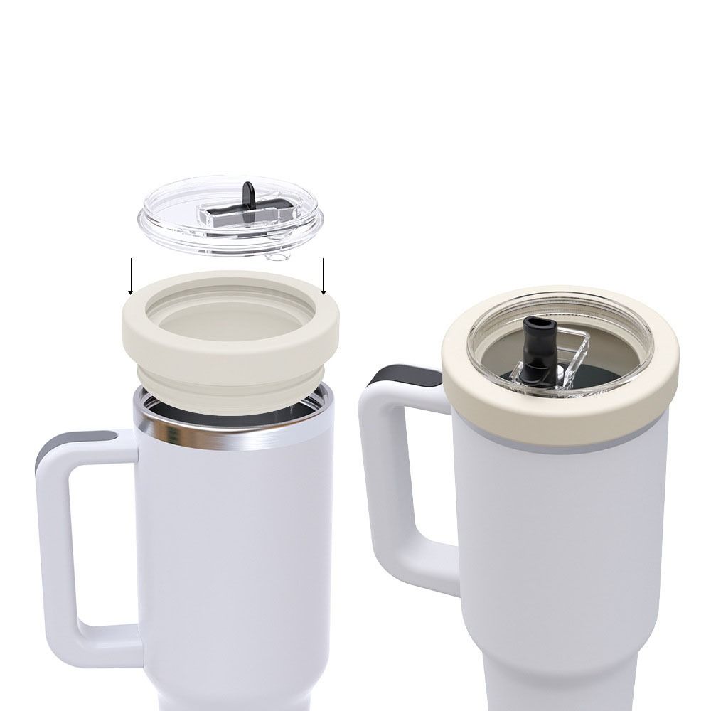 Auslaufsicherer Becher mit Klappdeckel und Strohhalm 30oz Becherdeckel Ersatzdeckel für Sportarena