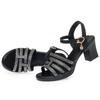 Fashion AIYUQI  Women's Sandals Summer 2025 New Thick Heel High Heels Female Large Size Roman Sandals For Women
