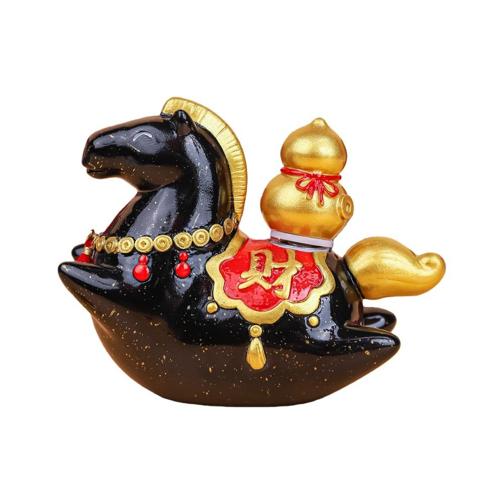 Chinese Style 2026 Horse Year Mascot Resin Horse Figures Ornament Horse Statue  Spring Festival