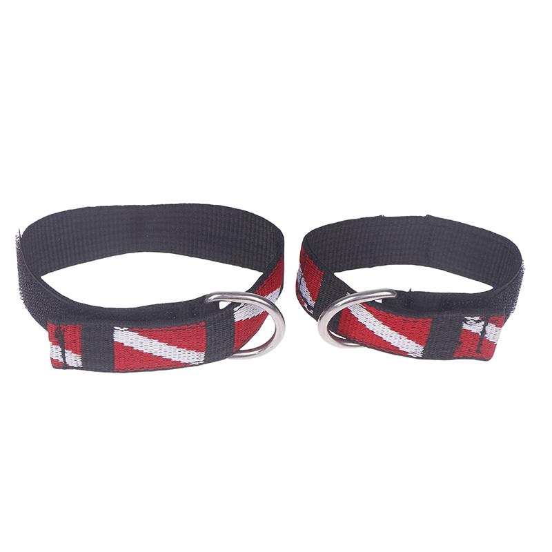 1Pcs Adjustable  Diving Wrist Strap Lanyard Webbing Band With Metal D-Ring Freediving Webbing Holder Strap Swim Pool Parts