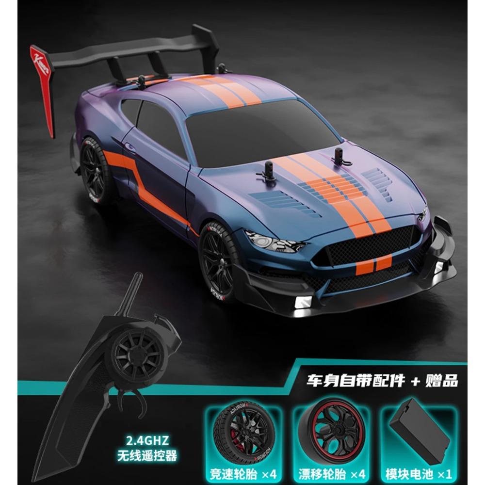 RTR מוסטנג 2.4G מכונית דריפט 1:14 מכוניות מרוץ חשמליות 4WD עם שלט רחוק מכונית מרוץ מהירה מכונית מרוץ RC צעצועים לילדים