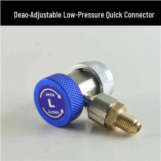 Car AC Refrigerant Charging Adapter Hose & Manifold Gauge Tool Set