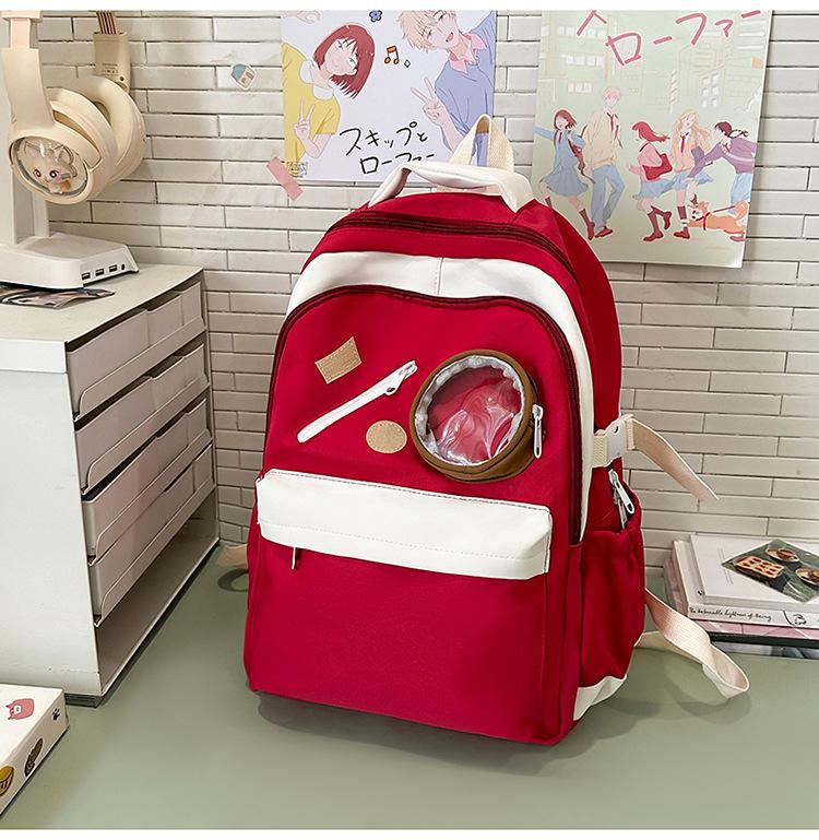 School bag high value fresh and sweet ins make-up bag handbag high school students large capacity