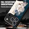 Translucent Matte Magnetic Case For iPhone 17 16 15 Pro 14 13 Pro Max 16e 17e For Magsafe Elegant 3D Floral Hard PC Back Cover