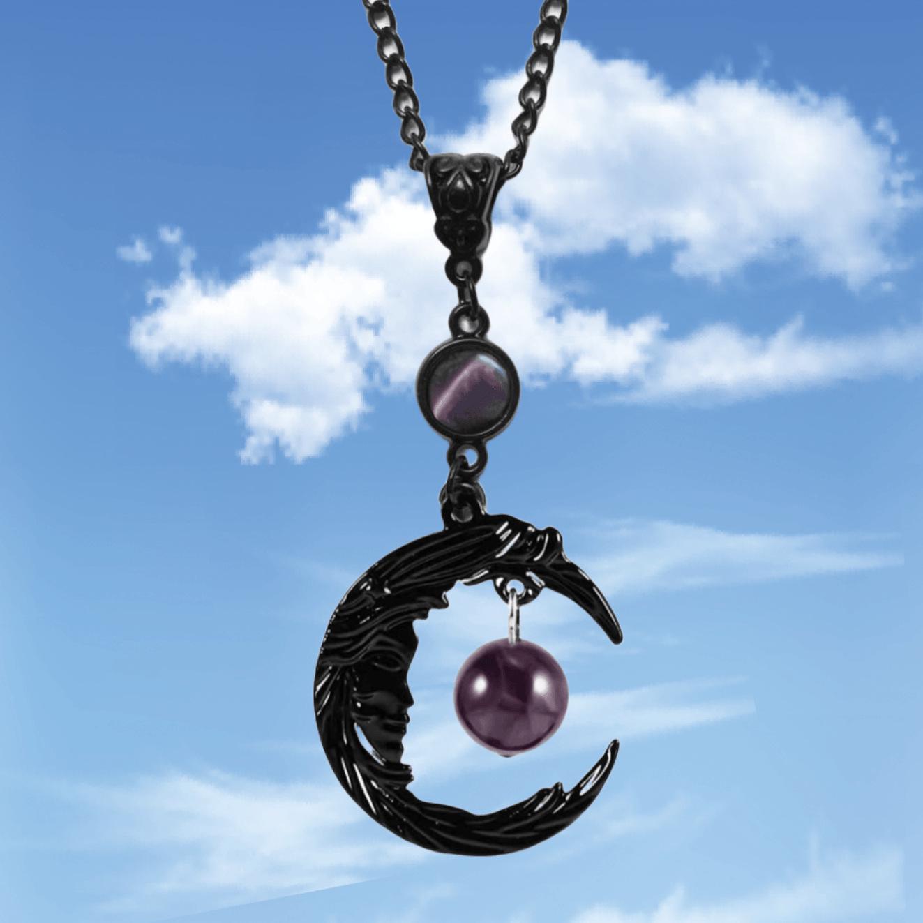 

Amethyst Moon Goddess Pendant Necklace