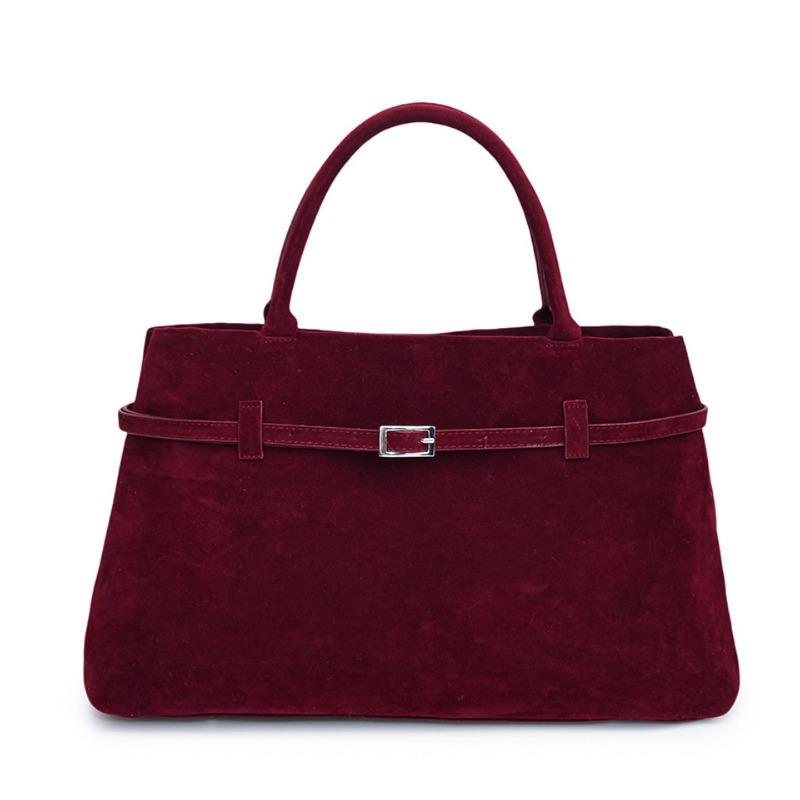

Handbag bag women s new versatile retro shoulder women s bag Yadan style suede face tote bag червоний