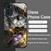 Stylish Purple-Crystal Marble Texture Tempered Glass Phone Case for Motorola Moto G85 G84 G75 Edge 50 Fusion 40 Neo 30 Pro Cover