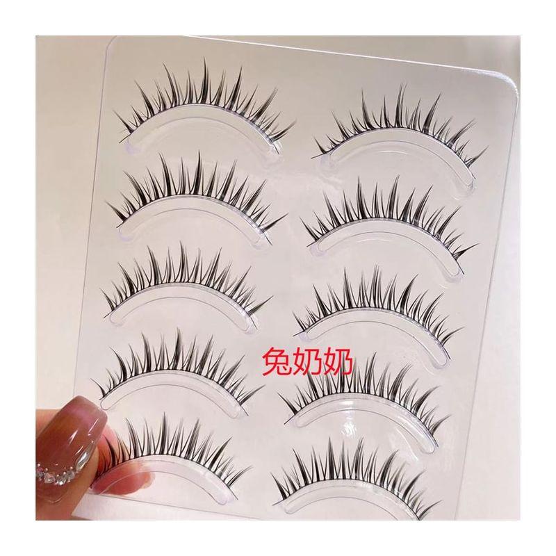 Mogugu - Set mit 5 Paar: Natürliche, zarte künstliche Wimpern