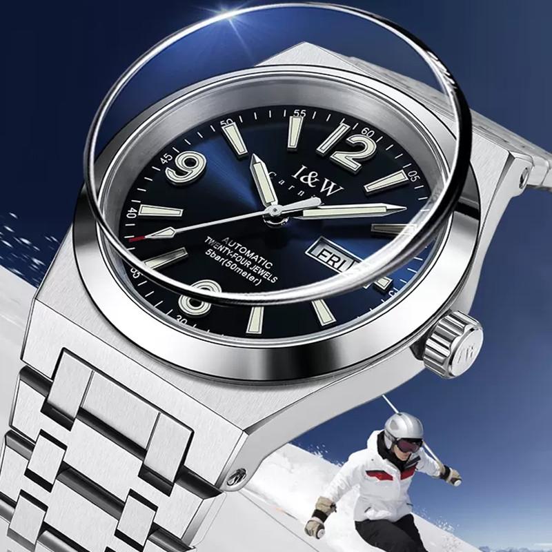 Montre Homme IW CARNIVAL Automatic Watch for Men Original Brand Luxury NH36 Movement Mechanical Watches for Man Waterproof Reloj