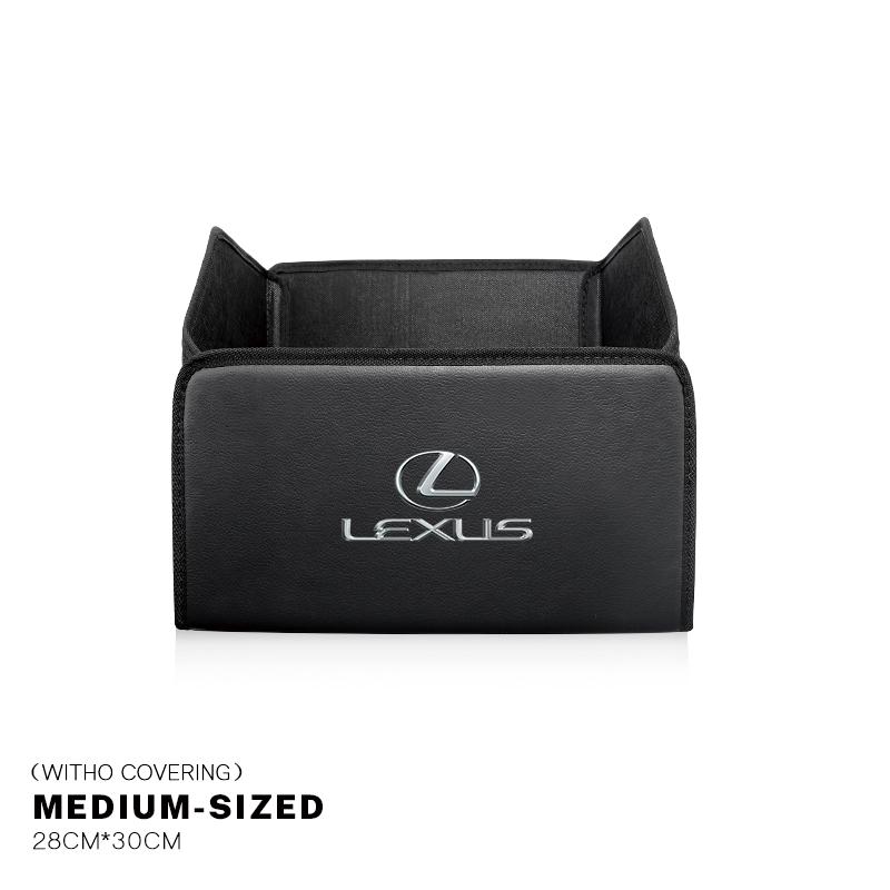 Auto Kofferraum Leder Aufbewahrungsbox Faltbar Auto Organizer Tasche Für Lexus F SPORT GS GX IS LS LX CT LC LBX NX RX 350h 450h ES UX 300e