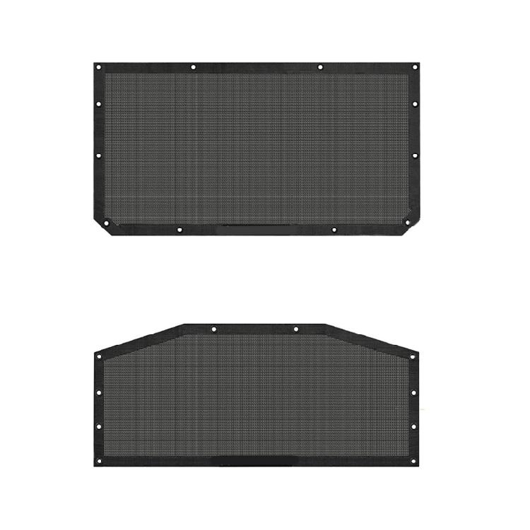 

For 4 Door Sunshades Roof Enhancing Protections Windnoise Reduction Breathable Easy Installation чорний