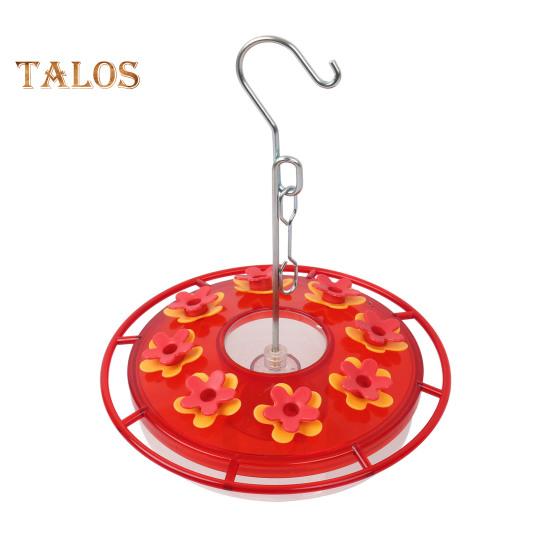 Mangiatoia per Colibrì da 450 ml con Posatoio e Fori di Alimentazione da Appendere All'aperto Mangiatoia per Uccelli Selvatici per Decorazione Giardino Cortile