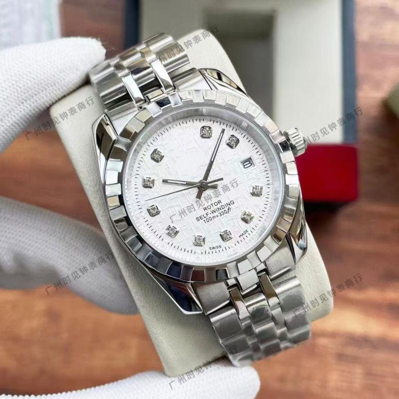 Dijia Tud Klassisch M22010 Business Rautenmuster Automatik Mechanisch Stahlarmband Herrenuhr