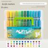 Child-Safe Acrylic Watercolor Marker Pens for Doodling, Drawing & Primary School Art, Soft Tips, Stackable Design