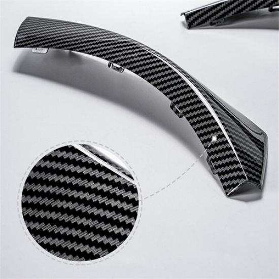 6pcs ABS Carbon Fiber Car Interior Door Handle Cover Fix For BMW 3 E90 07 08 09