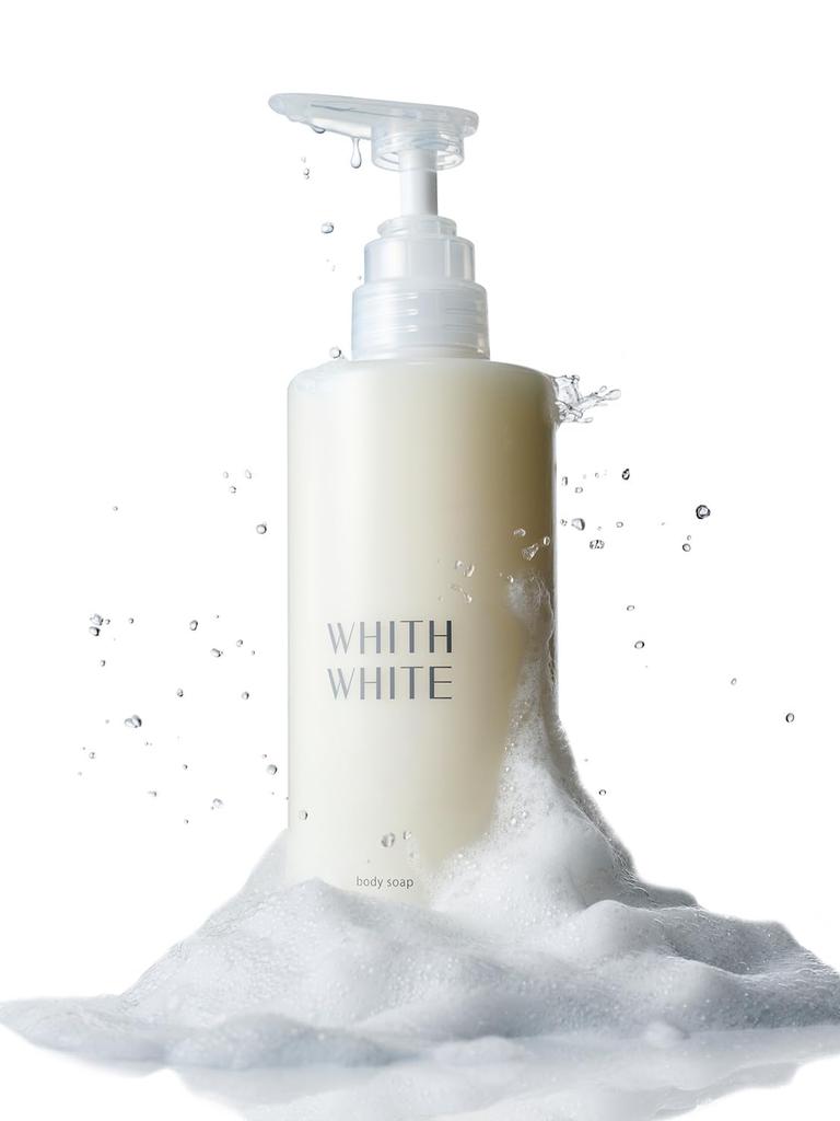 WHITH WHITE Body Soap Highly For Rough Clear 450ml [Sabon Scent] Moisturizing, Anti-Odor, Back, Skin, Skin, Additive-Free,
