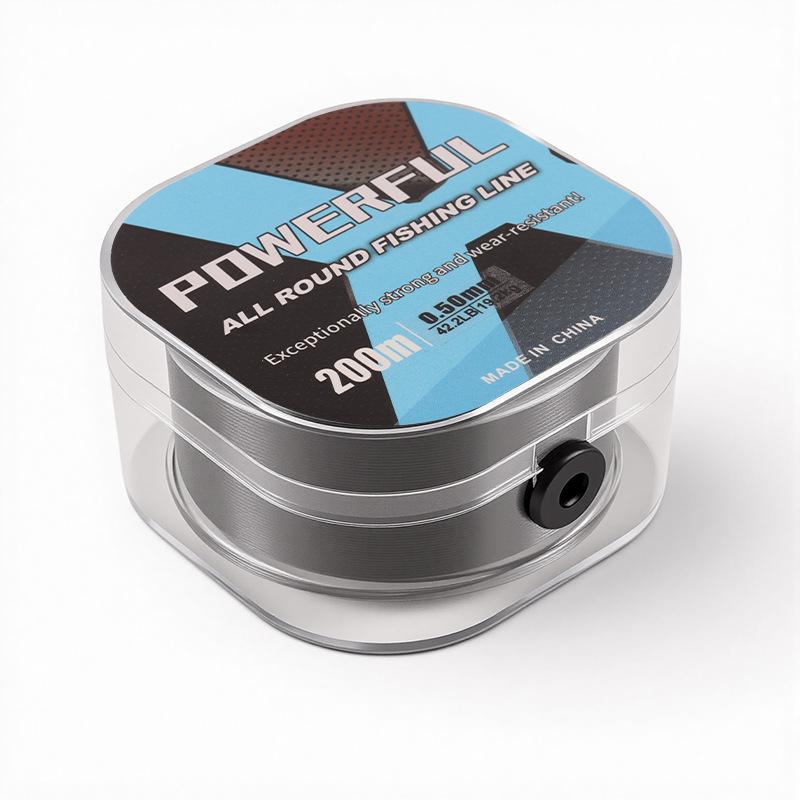 Black Fluorocarbon Coated Nylon Fishing Line, 200m - Super Soft, High Tensile Strength for Casting Rods