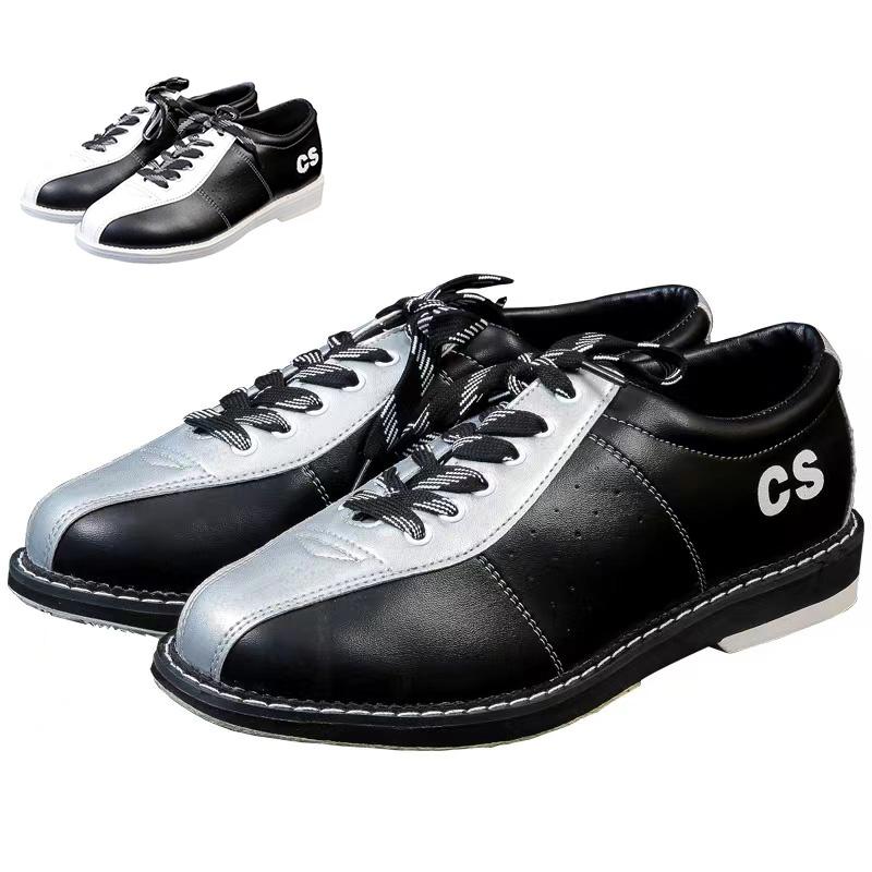Brand FL Unisex Bowling Boots Size 33-47 Pu Leather Black Sliver Sports Premium for Bowling Enthusiasts Private Shoes