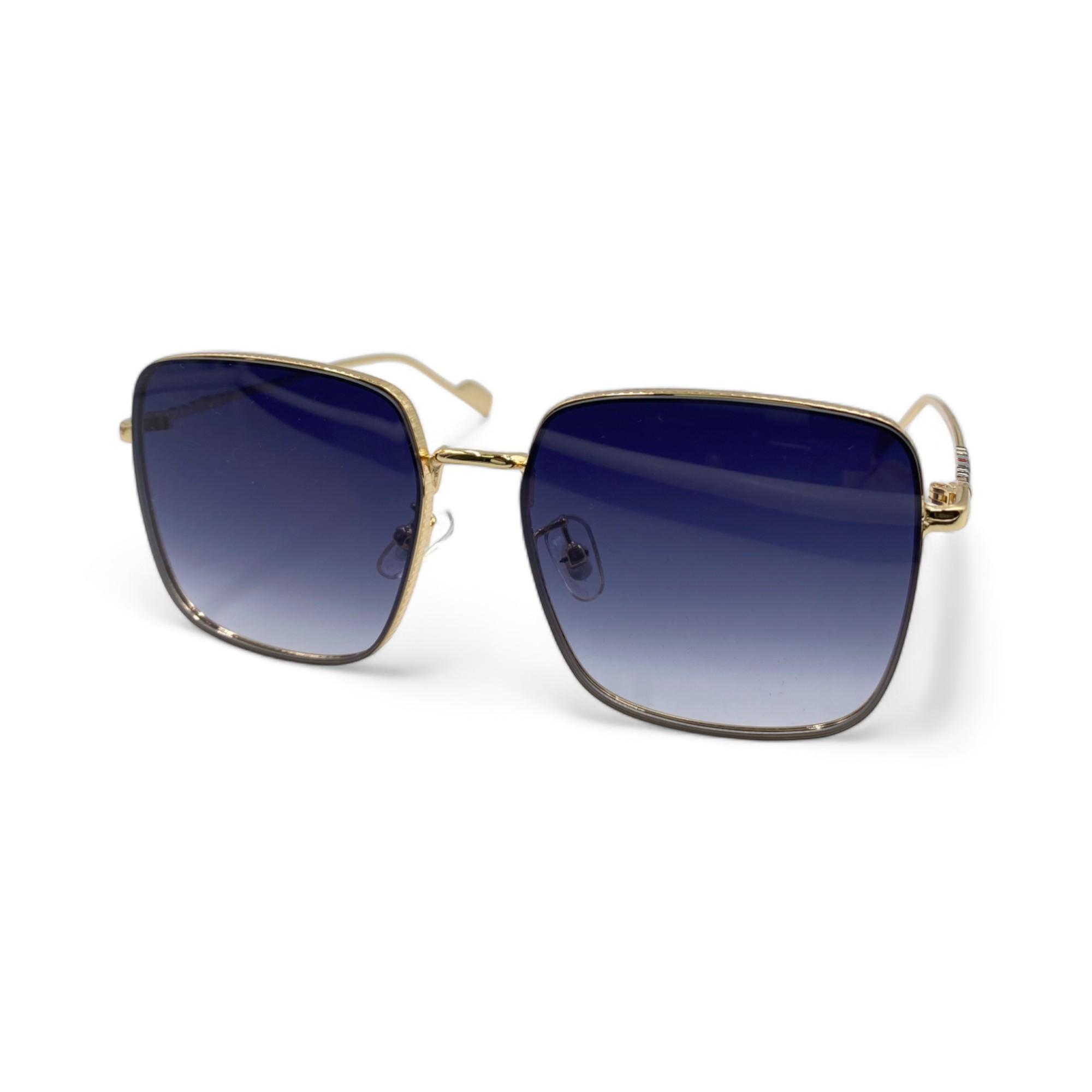 

Жіночі сонцезахисні окуляри Квадратна оправа Окуляри Мода Відкритий пляжний відпочинок Сонцезахисні окуляри чорний/золотий