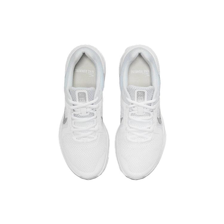 Nike Womens Run Swift 2 'White Metallic Silver' (women's sizes) White / Pure Platinum / Metallic Silver Running Shoes CU3528 105