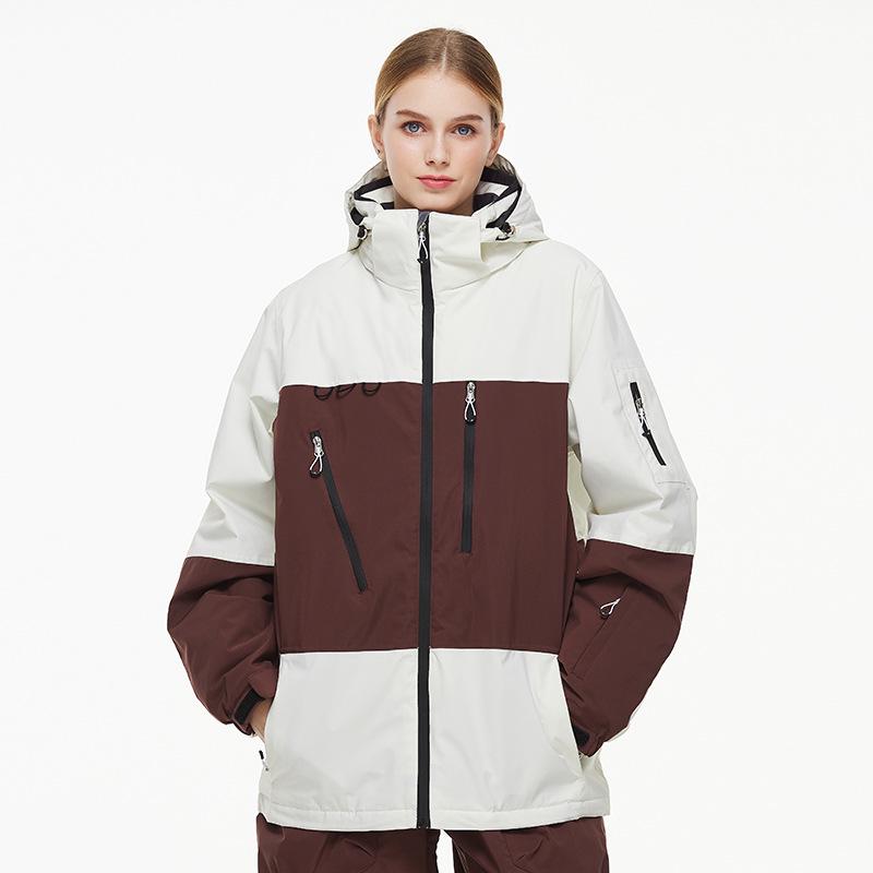 Ski Jacket - Men's & Women's 2024-25 Season, Windproof, Waterproof, Warm for Single & Double Board