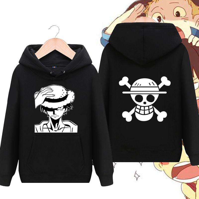Miniso ONE PIECE Fashion New Hooded Sweater Men Autumn and Winter Luffy Animation Surrounding Trends Student Youth Clothes